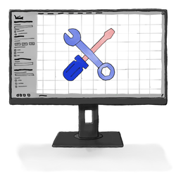 Illustration of website management