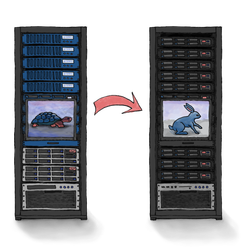 Illustration of website migration